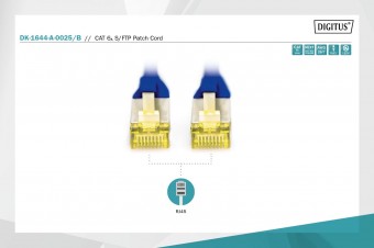 Digitus CAT 6A S-FTP patch cord, Cu, LSZH