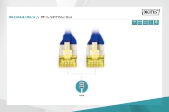 Digitus CAT 6A S-FTP patch cord, Cu, LSZH