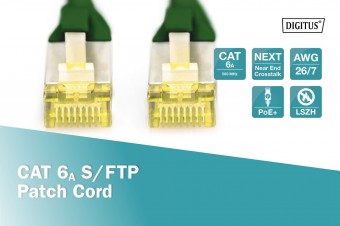 Digitus CAT 6A S-FTP patch cord, Cu, LSZH