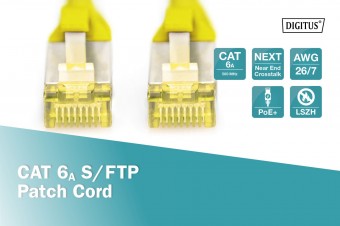 Digitus CAT 6A S-FTP patch cord, Cu, LSZH