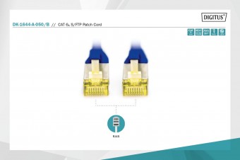 Digitus CAT 6A S-FTP patch cord, Cu, LSZH