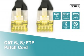 Digitus CAT 6A S-FTP patch cord, Cu, LSZH