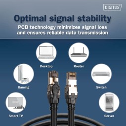 Digitus CAT8.1 S-FTP Patch Cable 1m Black
