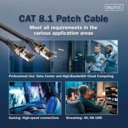 Digitus CAT8.1 S-FTP Patch Cable 5m Black