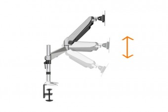 Digitus DA-90351 Universal Single Monitor Mount with gas spring and table fixture