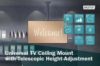 Digitus DA-90421 Monitor/TV Ceiling Mount 37-70