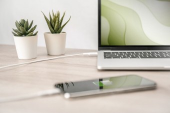 Digitus Data / Charger Cable, USB-C - Lightning, MFI 1m White