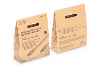 Digitus Data / Charger Cable, USB-C - Lightning, MFI 1m White