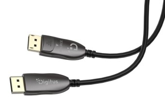 Digitus DisplayPort AOC Hybrid fiber optic UHD 8K cable 15m Black