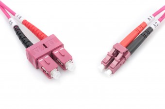 Digitus FO patch cord, duplex, LC to SC