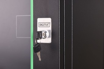 Digitus DN-19 07-U-EC-SW Falra szerelhető Rackszekrény Black