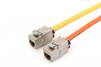 Digitus CAT 6A Keystone Jack, STP, tool free, dust cover
