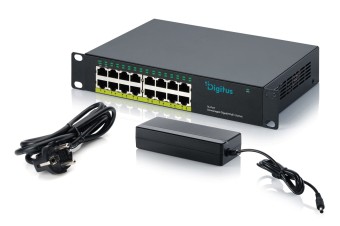 Digitus DN-95334 16-Port Gigabit Unmanaged PoE+ Switch