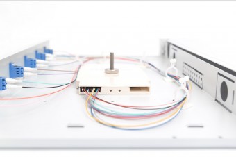 Digitus FO splice box, 1U, equipped, 6x LC DX, OS2