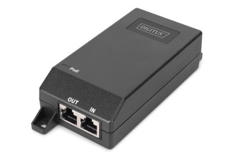 Digitus Gigabit Ethernet PoE+ Injector 802.3at Power Pins:4/5(+) 7/8(-) 30W