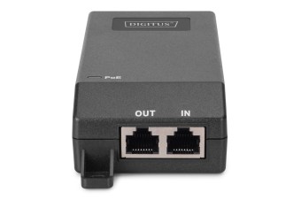 Digitus Gigabit Ethernet PoE+ Injector 802.3at Power Pins:4/5(+) 7/8(-) 30W