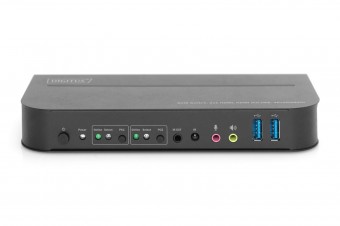 Digitus KVM Switch 2x1 HDMI HDMI Out USB 4Kx2K@60Hz Black