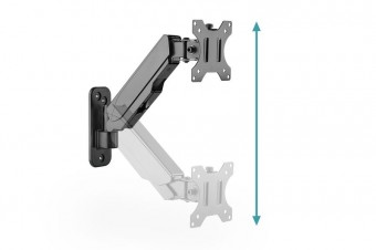 Digitus Universal Single Monitor Mount with Gas Spring, Wall Mount