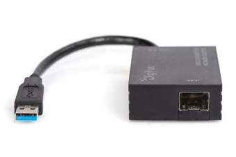 Digitus USB 3.0 Gigabit SFP network adapter Black