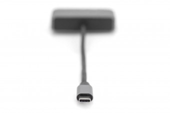 Digitus USB Type-C 4K 2-in-1 DisplayPort + VGA Graphics Adapter Silver