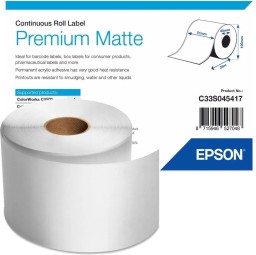Epson S045417 Premium Matt címkeszalag 101mm x 46mm 24pcs/box
