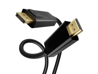 EQuip DisplayPort male to HDMI male 4K Adapter Cable 1m Black