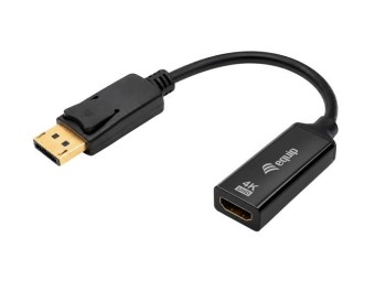 EQuip DP to HDMI male/famale Video Adapter 4K 0,15m Black