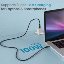 EQuip 2 in 1 USB-C to C + HDMI Cable 4K/60Hz 3m Black