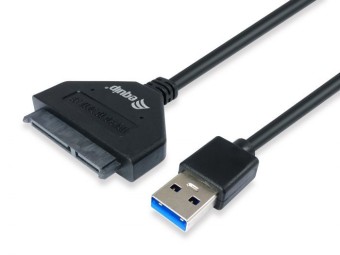 EQuip USB 3.0 to SATA Adapter Cable Black