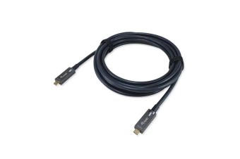 EQuip USB-C to C Active Optical USB 3.2 Gen 2 10Gbps PD 60W 4K 60Hz DP Alt Mode Video+Data+PD 7,5m cable Black