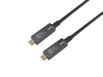 EQuip USB-C to C USB 3.2 Gen 2 10Gbps PD 60W 8K 60Hz Active Optical Cable 7,5m Black