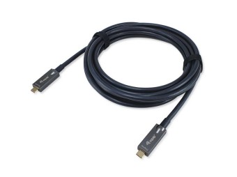EQuip USB-C to C USB 3.2 Gen 2 10Gbps PD 60W 8K 60Hz Active Optical Cable 7,5m Black
