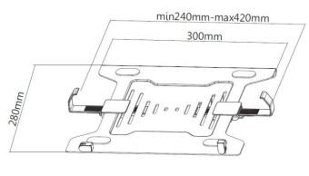 EQuip VESA Laptop Holder 10