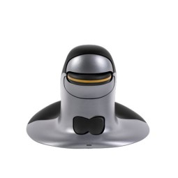Fellowes Penguin Ambidextrous Vertical Small Wireless Mouse Black/Silver