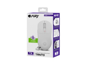 FURY Tanto T4 Gaming Wireless Bluetooth Mouse White