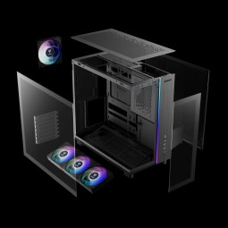Gamdias Atlas M4 Tempered Glass Black