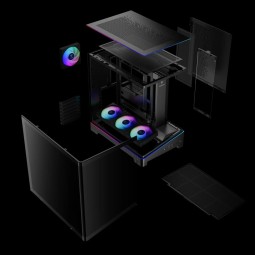 Gamdias Atlas P6 CG Tempered Glass Black