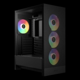 Gamdias Aura GC15 ARGB Tempered Glass Black