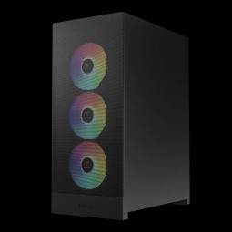 Gamdias Aura GC15 ARGB Tempered Glass Black