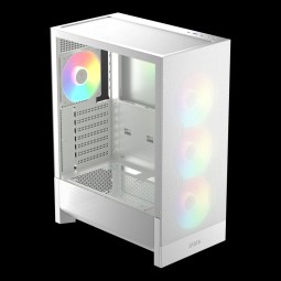 Gamdias Aura GC15 ARGB Tempered Glass White