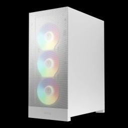 Gamdias Aura GC15 ARGB Tempered Glass White
