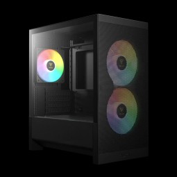 Gamdias Aura GC15M ARGB Tempered Glass Black