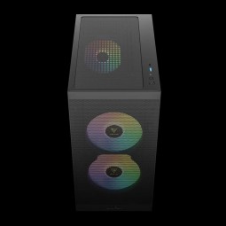 Gamdias Aura GC15M ARGB Tempered Glass Black