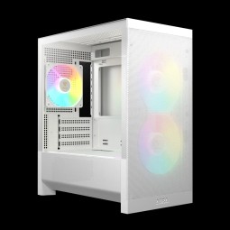 Gamdias Aura GC15M ARGB Tempered Glass White