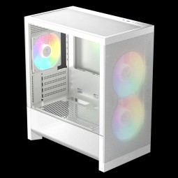 Gamdias Aura GC15M ARGB Tempered Glass White