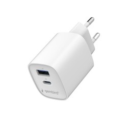 Gembird 2-Port 45W USB Fast Charger White