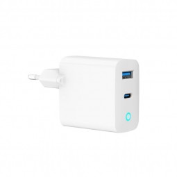 Gembird 2-Port 65W USB Fast Charger White