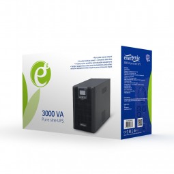 Gembird 3000VA Pure sine wave UPS LCD display USB Black