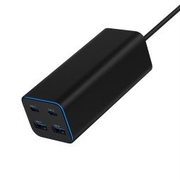 Gembird 4-port 100W GaN USB PowerDelivery fast charger Black