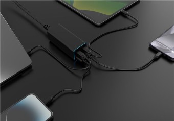 Gembird 4-port 100W GaN USB PowerDelivery fast charger Black